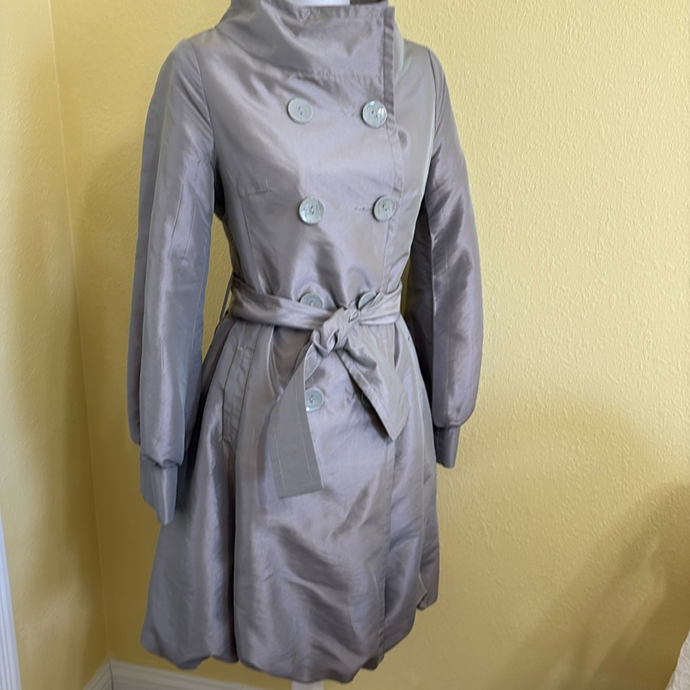 Coffee shop belted double breasted jacket size small